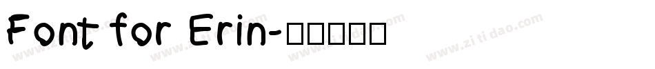 Font for Erin字体转换